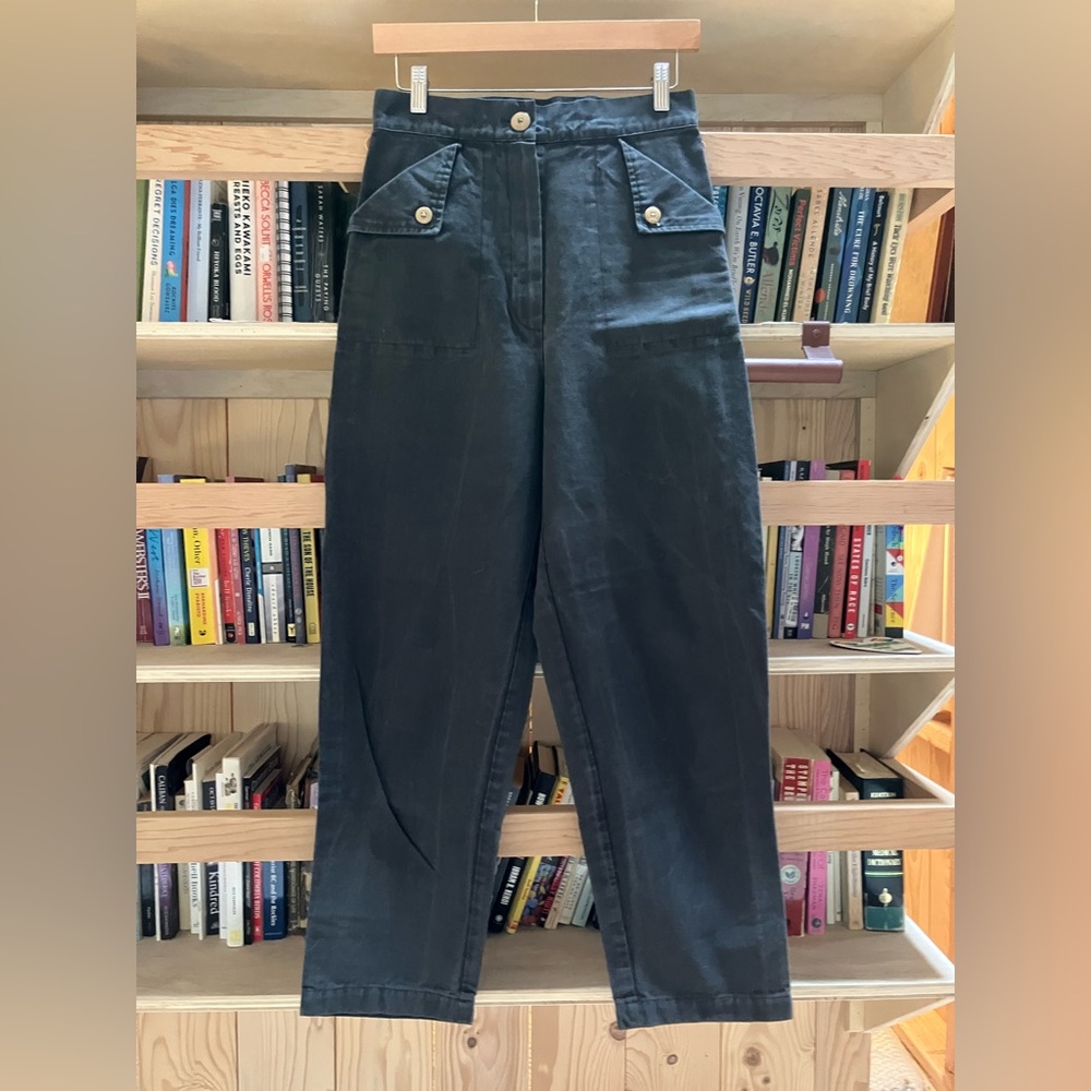 Ilana Kohn High-Waisted Black Utility Pants